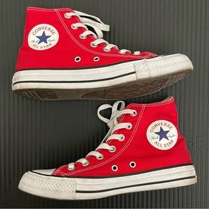 Converse Women's Chuck Taylor All Star High Top Sneakers - Red